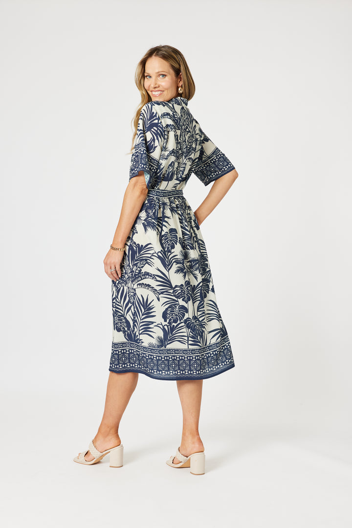 Palm Cove Dress - Navy Multi - HV26