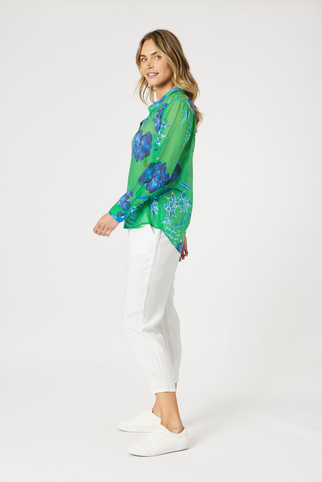 Garden Bloom Shirt - Elm Blue - GS30