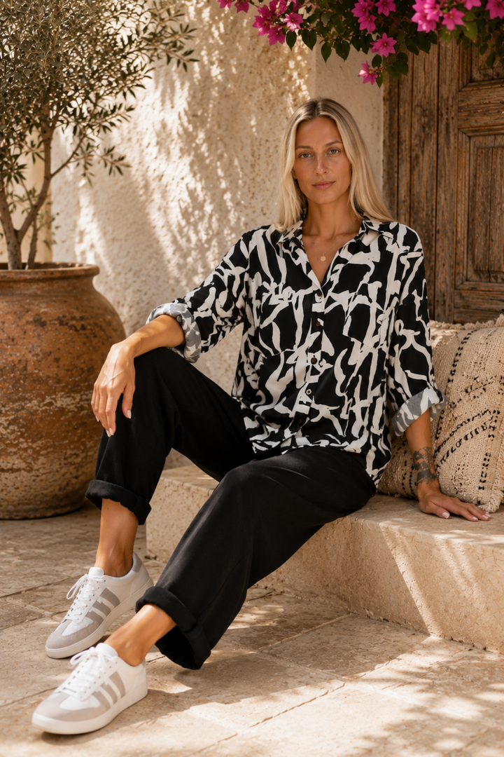 Alex Shirt - Black/White - CB92