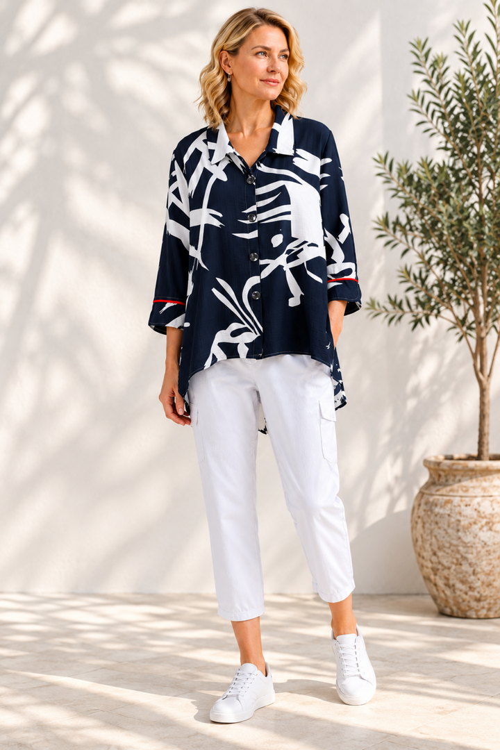 Amalfi Shirt - Navy - W6