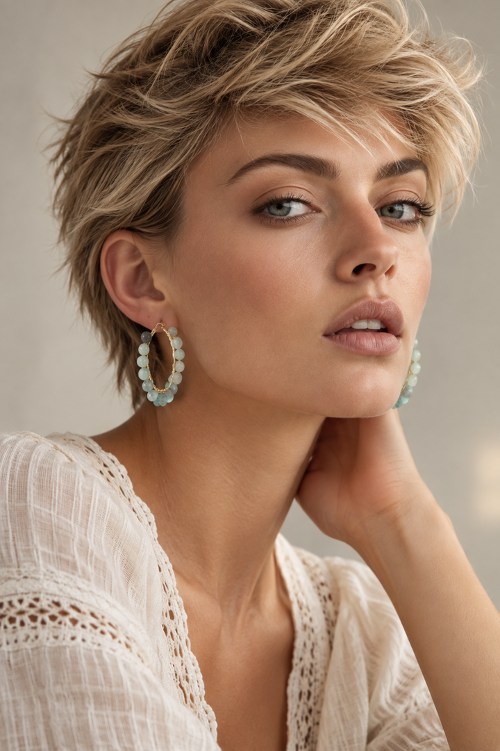 Aria Stone Earring - Seafoam - GG4