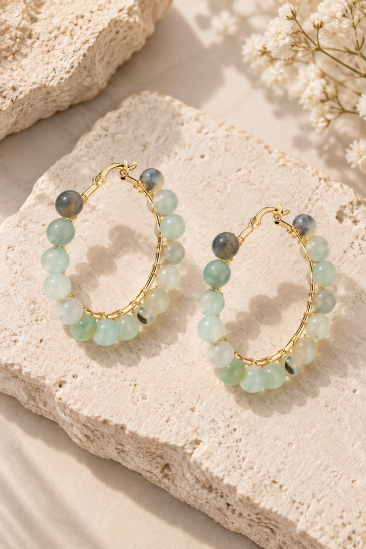 Aria Stone Earring - Seafoam - GG4