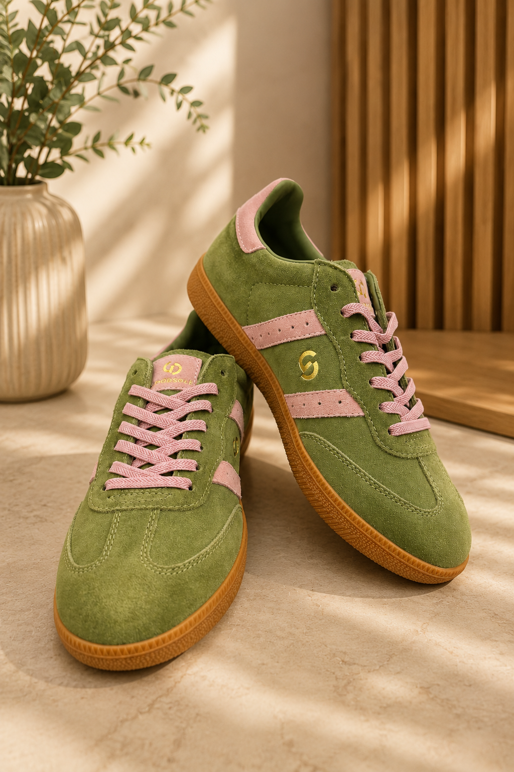 Parallel Sneaker  - Sage/Pink - GO2