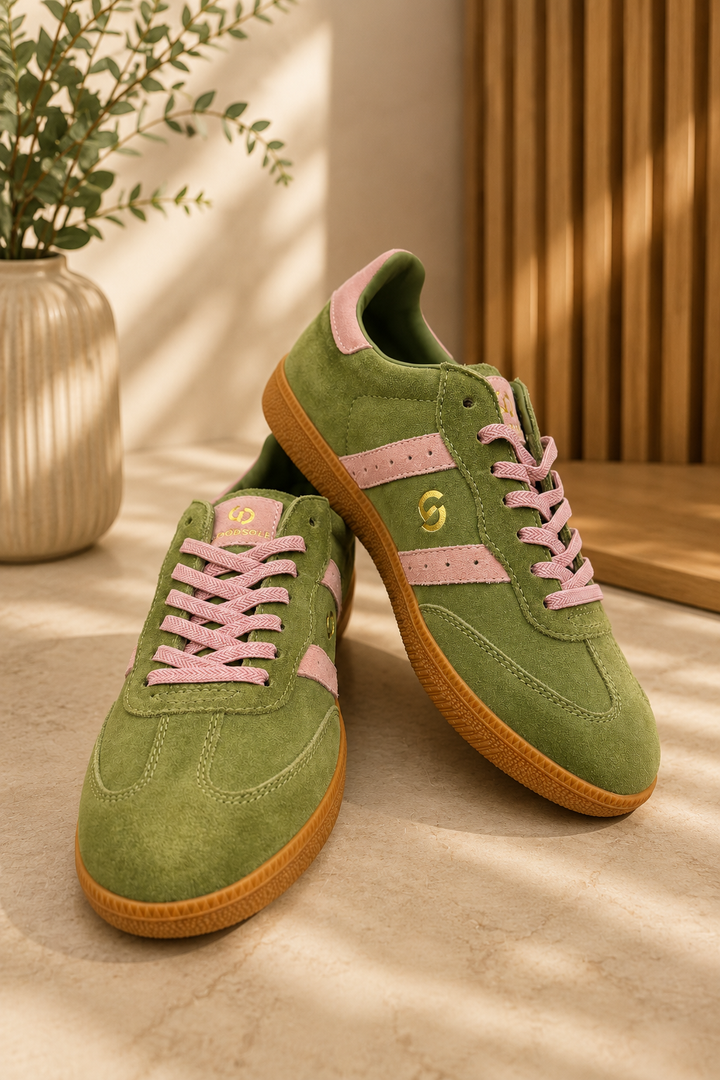 Parallel Sneaker  - Sage/Pink - GO2