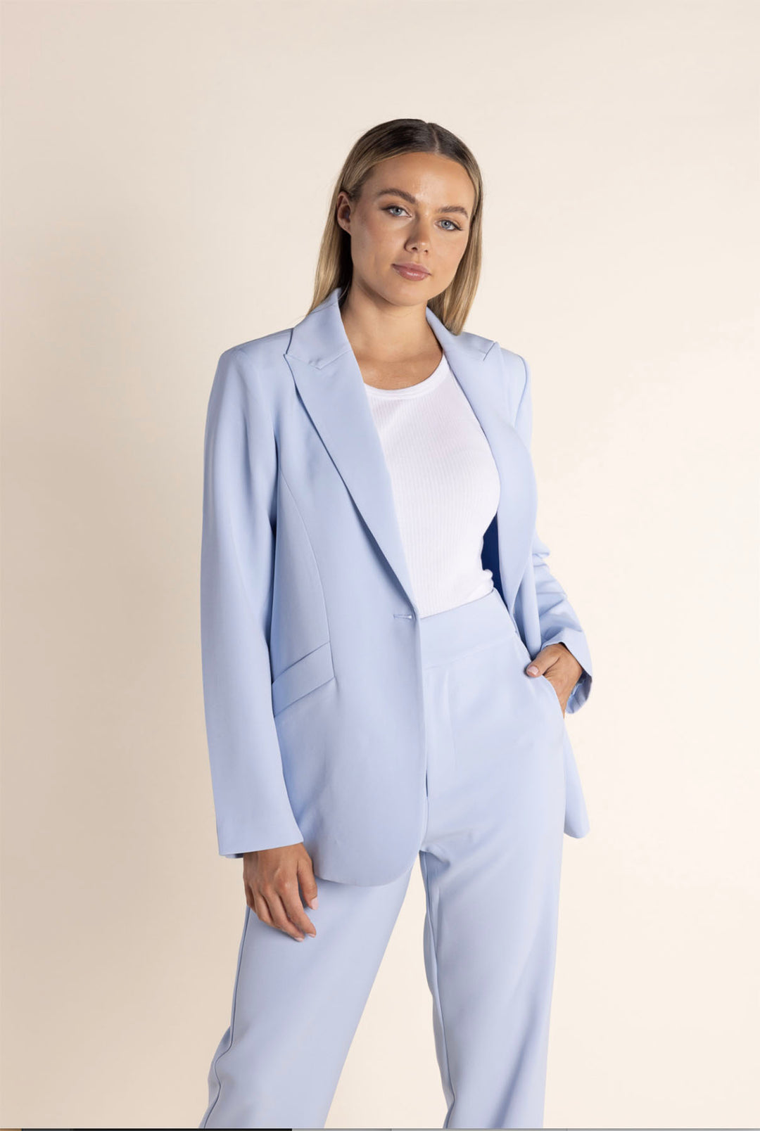 Clare Suit Blazer - Sky - TT43