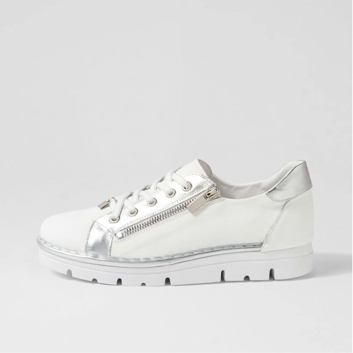 Elos Sneaker | White And Silver | TE8