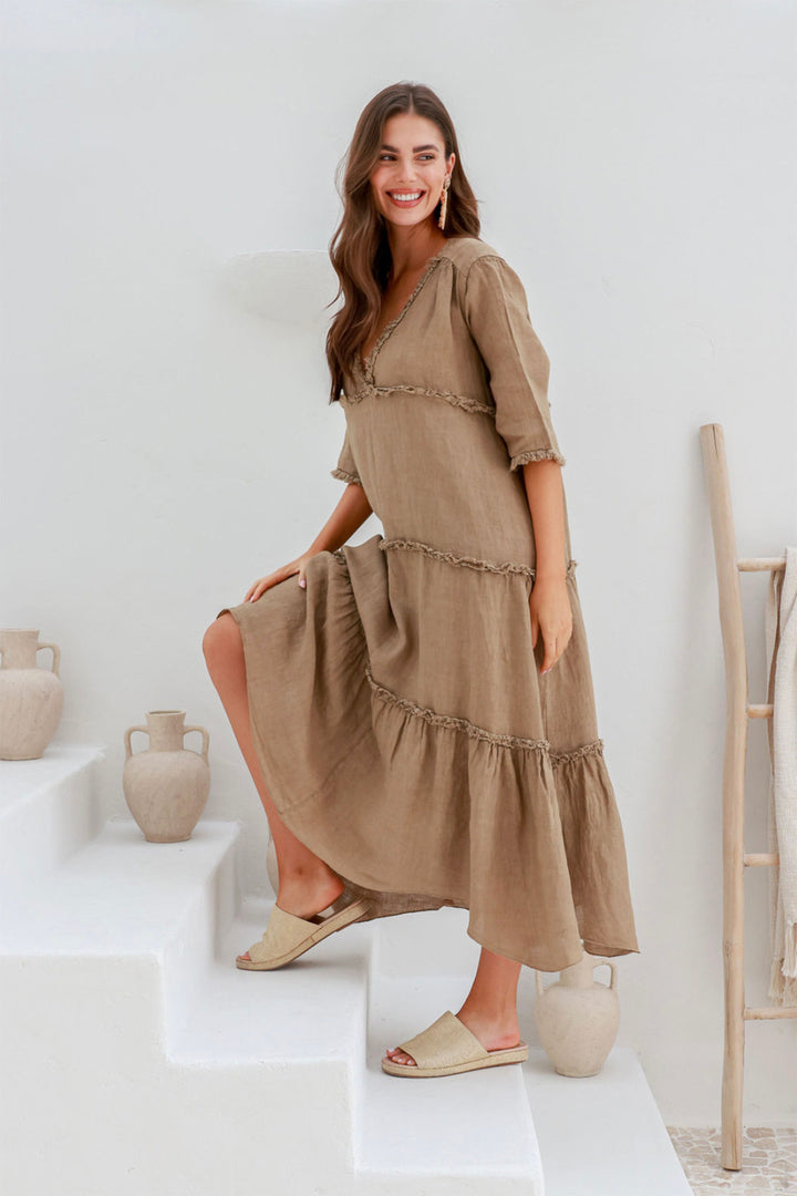 Emily Dress - Mocha - IC40