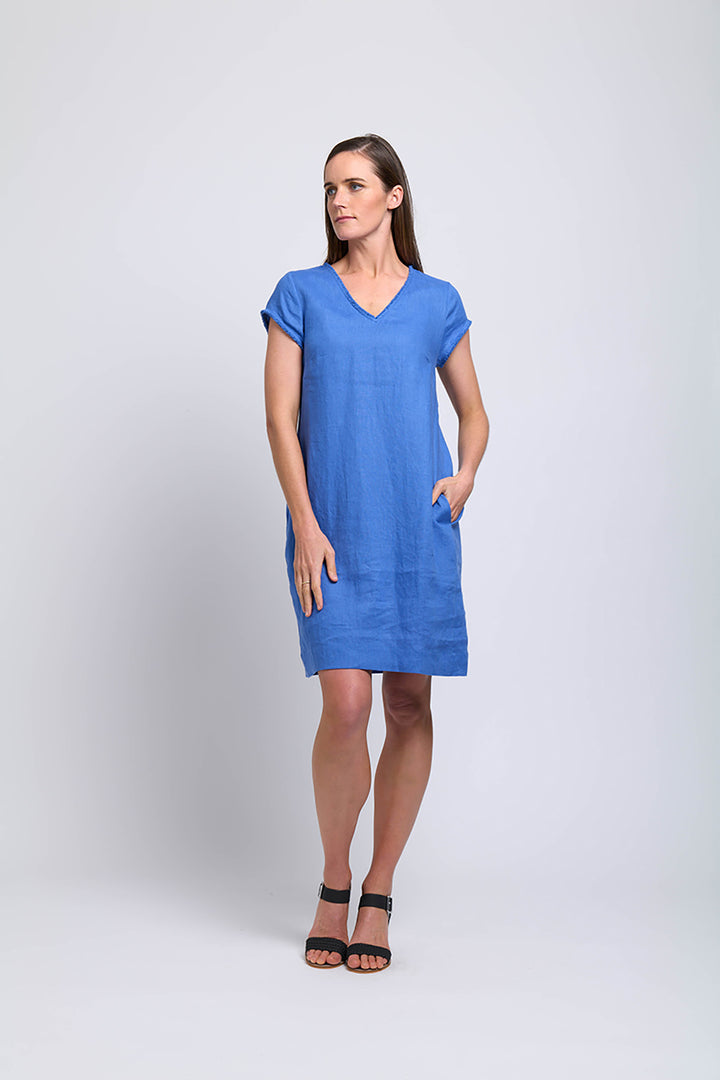 Fringe Festival Dress - Bold Blue - F7