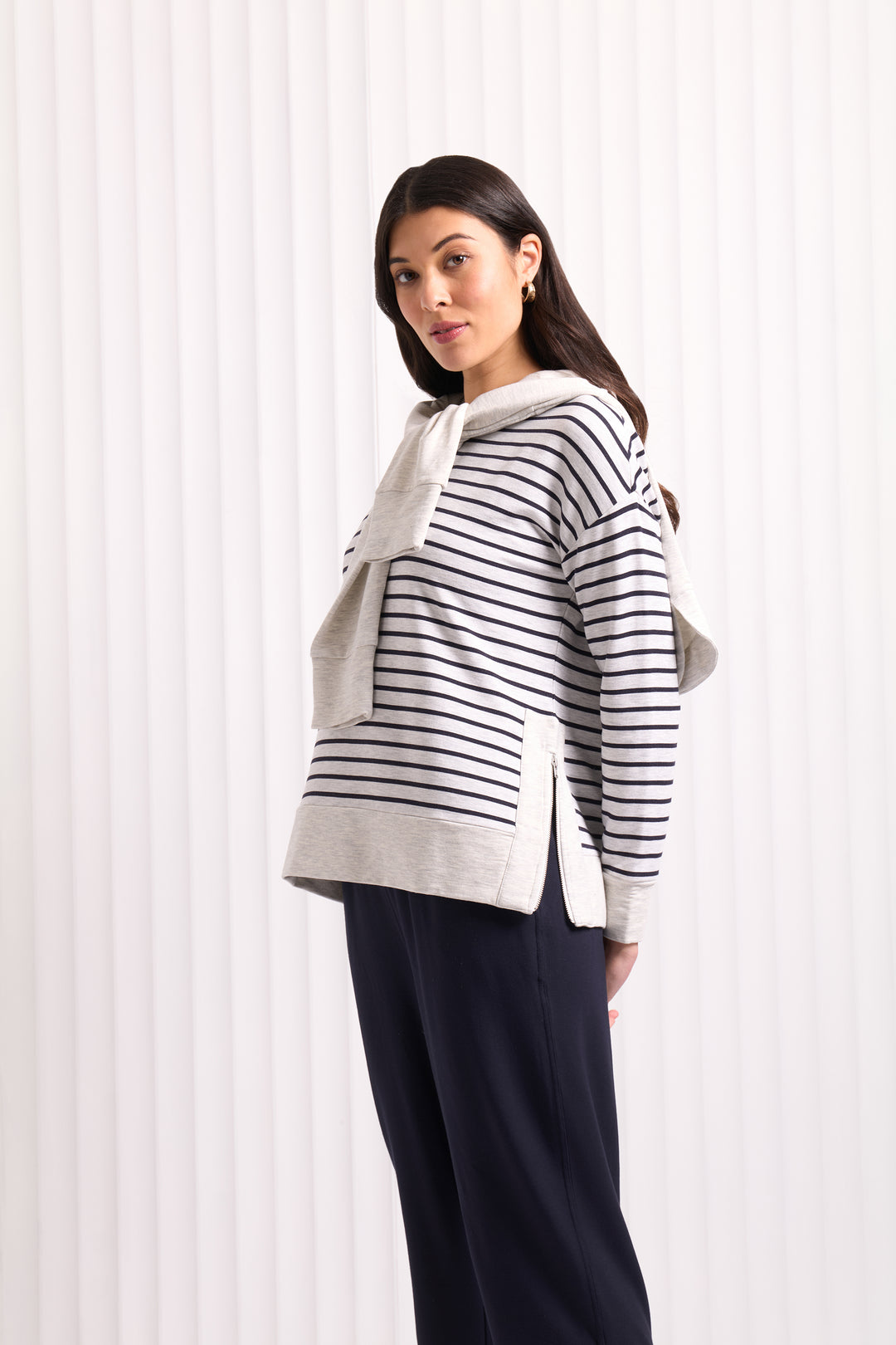 Software Upgrade Zip Sweater - Stripe - F24