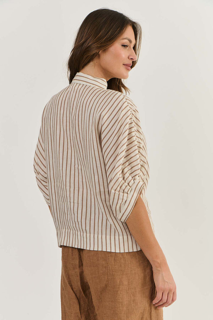 Winona Linen Top - Ginger Slice - OJ20