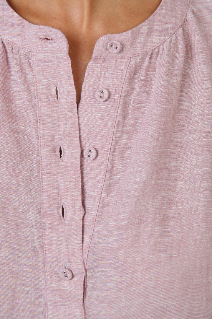 Blush Linen Blouse - OJ99