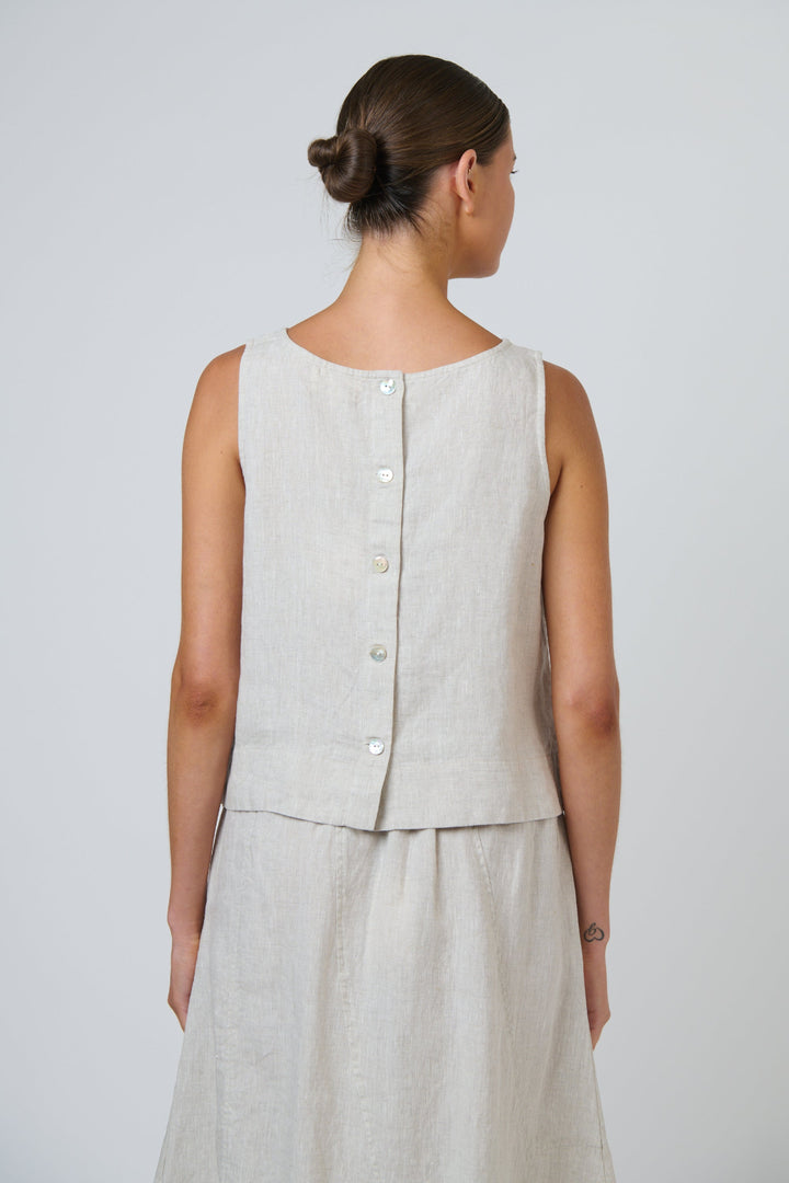 Alessia Linen Top