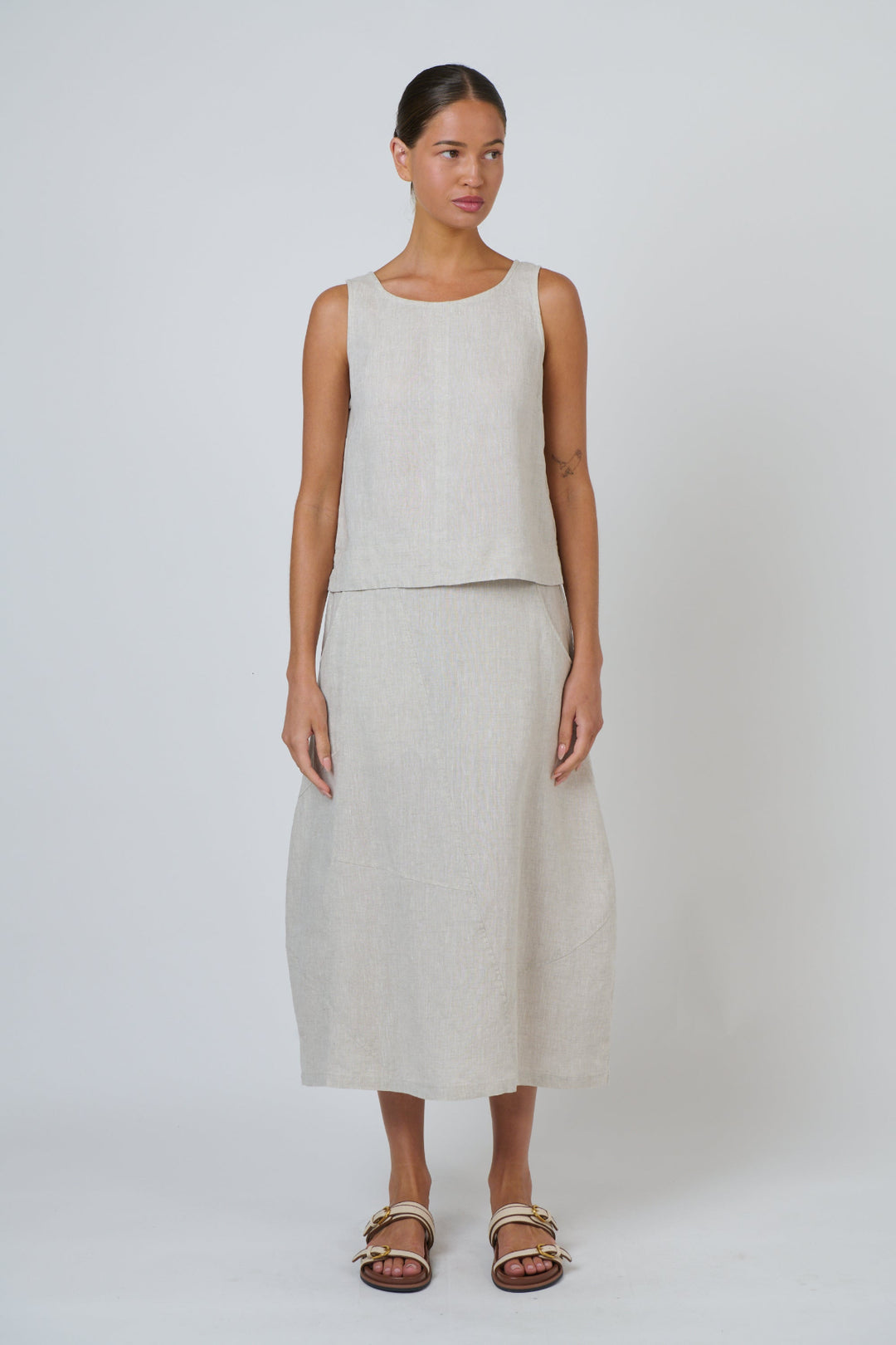 Alessia Linen Top