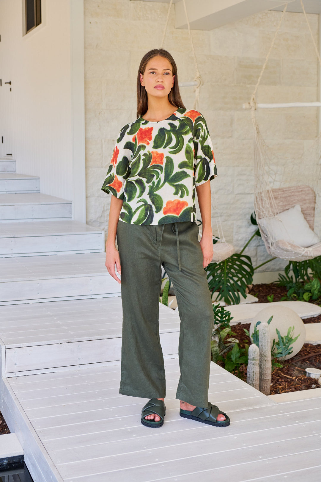 Topiary Linen Pant