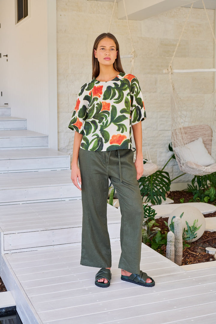 Topiary Linen Pant