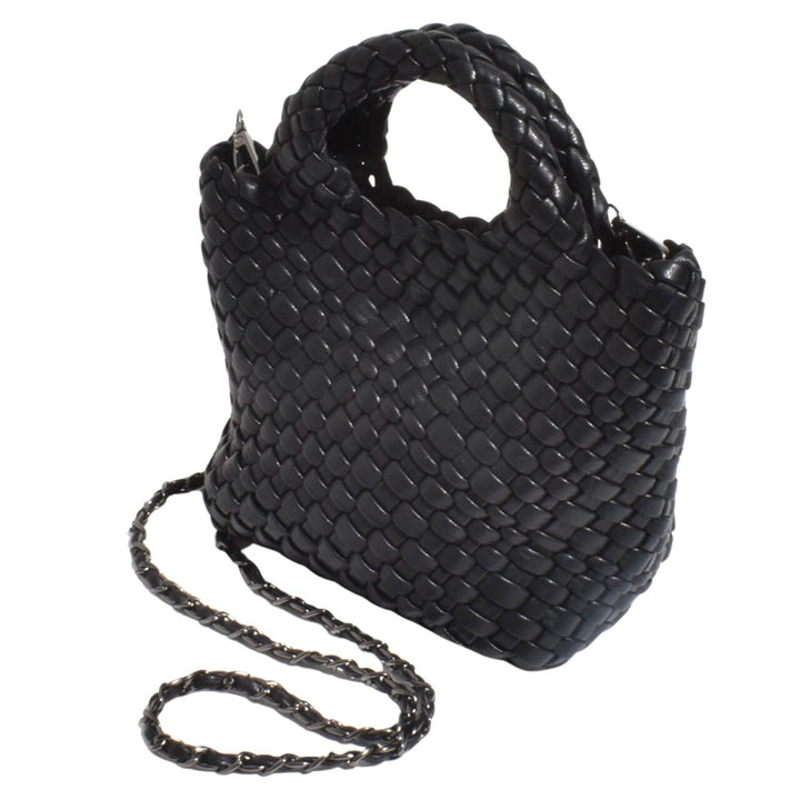 Gabi Woven Mini Bag - Black - AD20