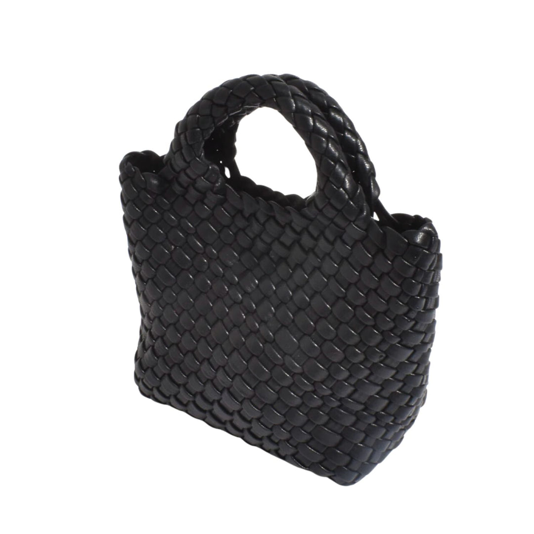 Gabi Woven Mini Bag - Black - AD20