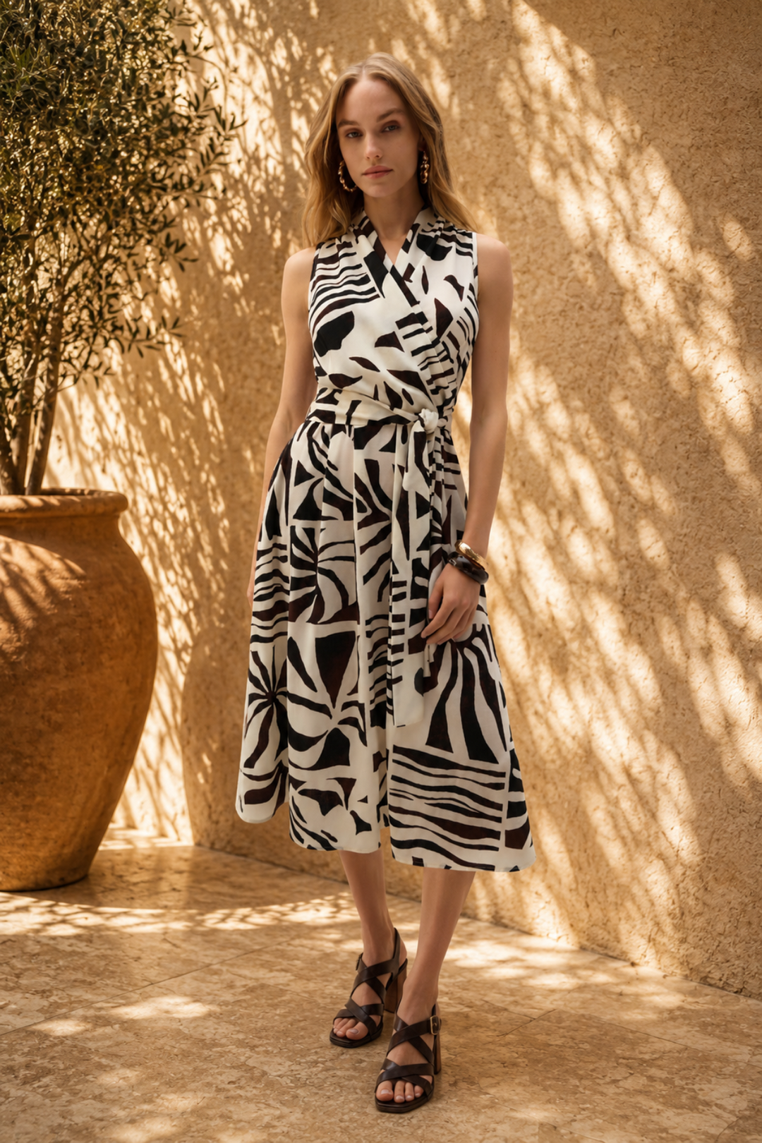 Gauze Wrap Dress - JR62