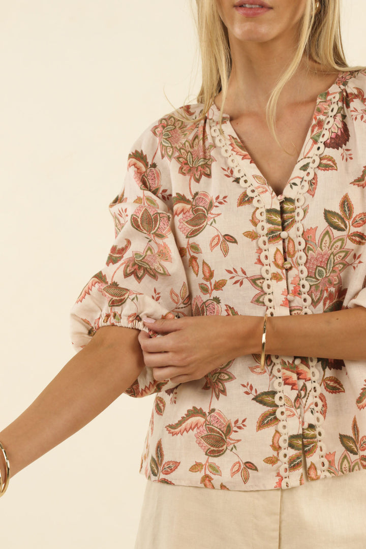 Bohemian Rose Blouse - HM28