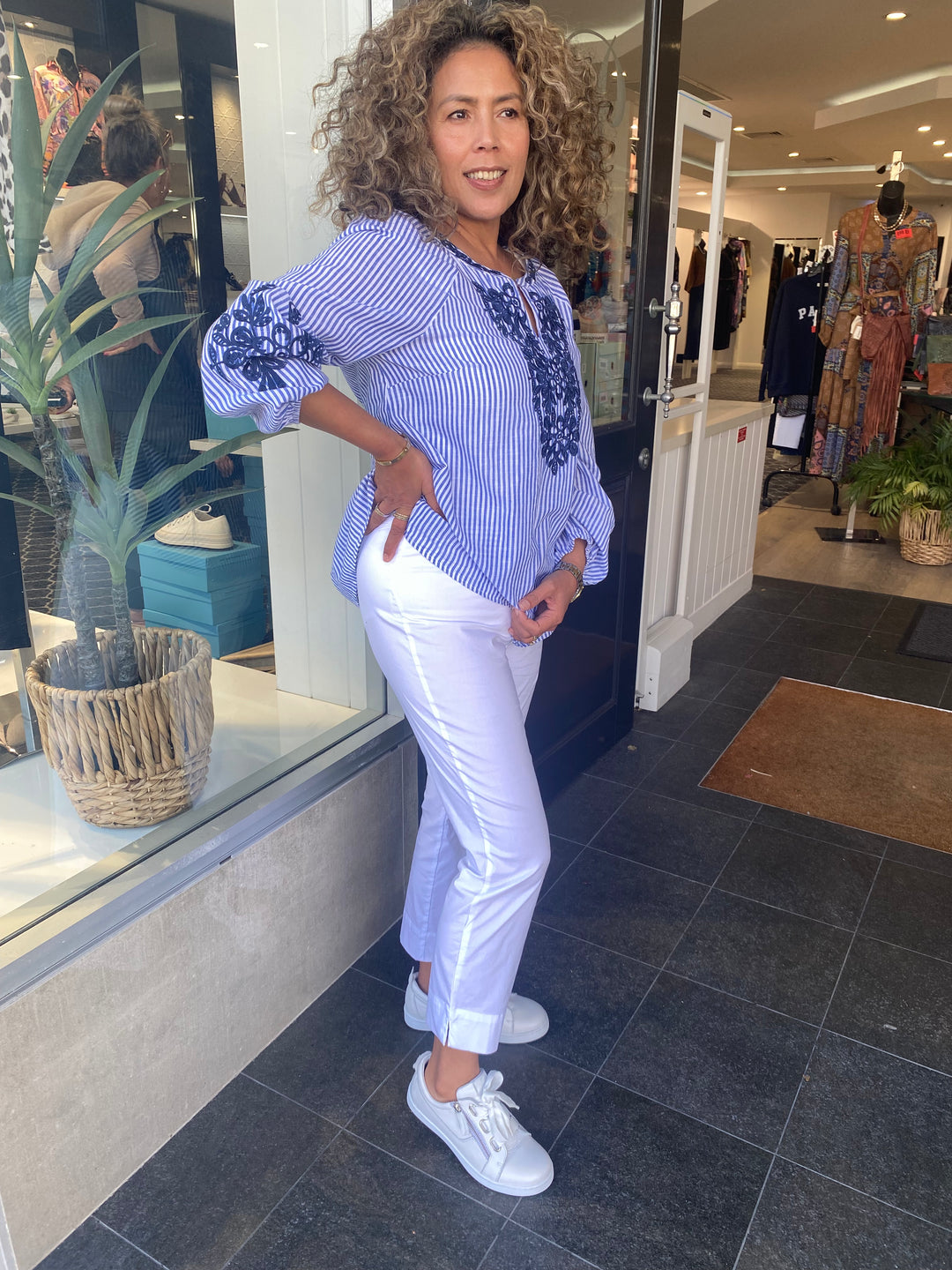 Fuss Free Capri - White - F6