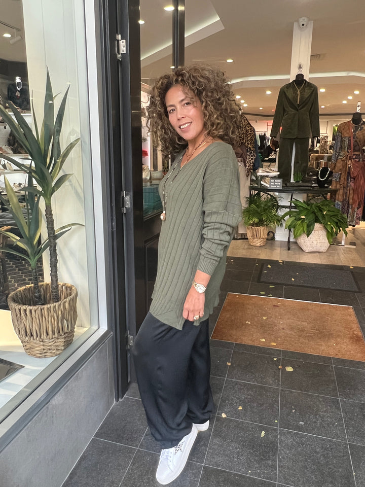 Kassidy Detail Knit - Khaki - CG50