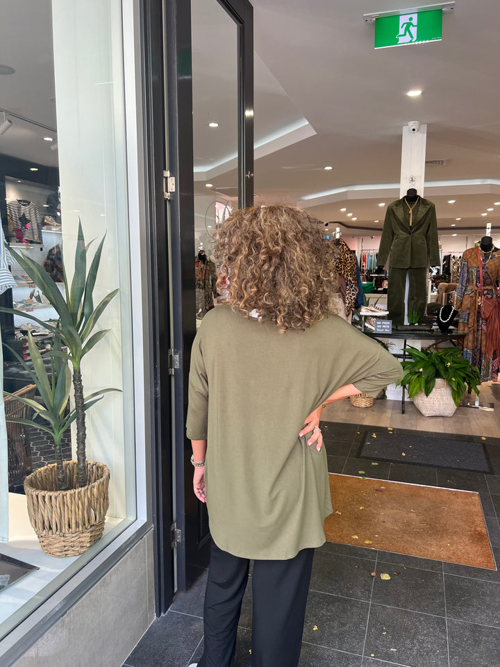 Bamboo Hi-Lo Top - Olive - BO4