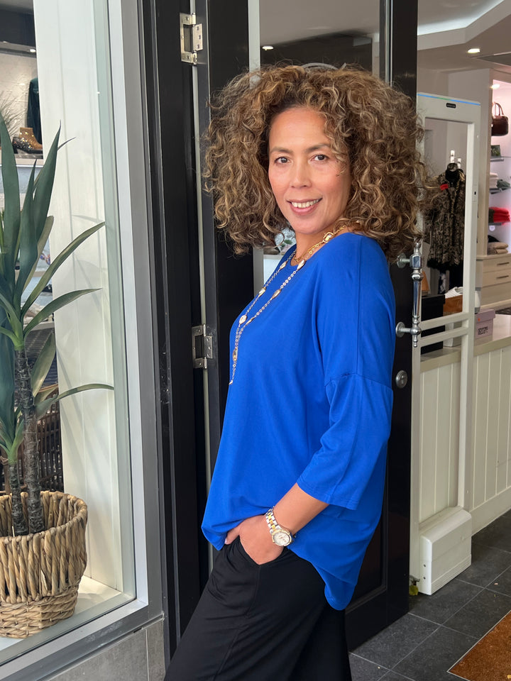 Bamboo Hi-Lo Top - Royal Blue - BO4