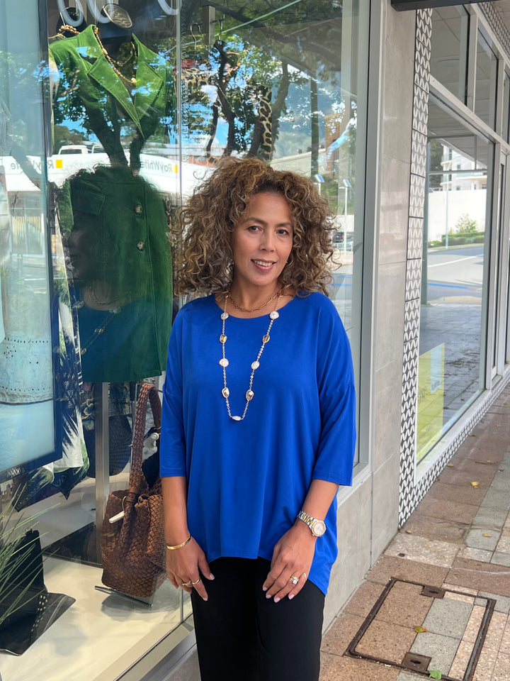 Bamboo Hi-Lo Top - Royal Blue - BO4