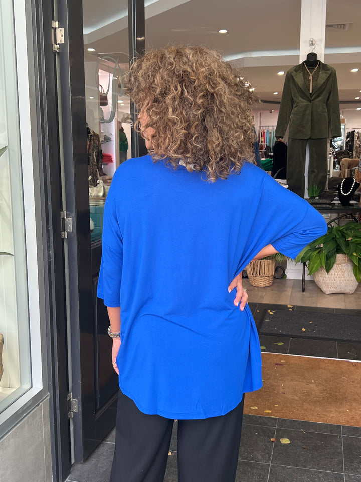 Bamboo Hi-Lo Top - Royal Blue - BO4