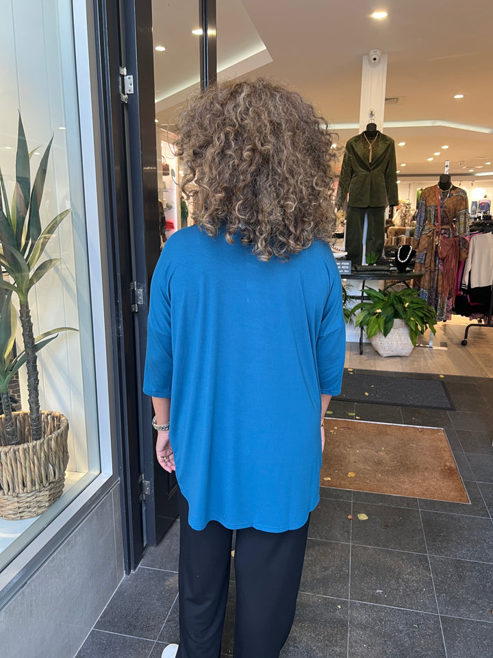 Bamboo Hi-Lo Top - Teal - BO4