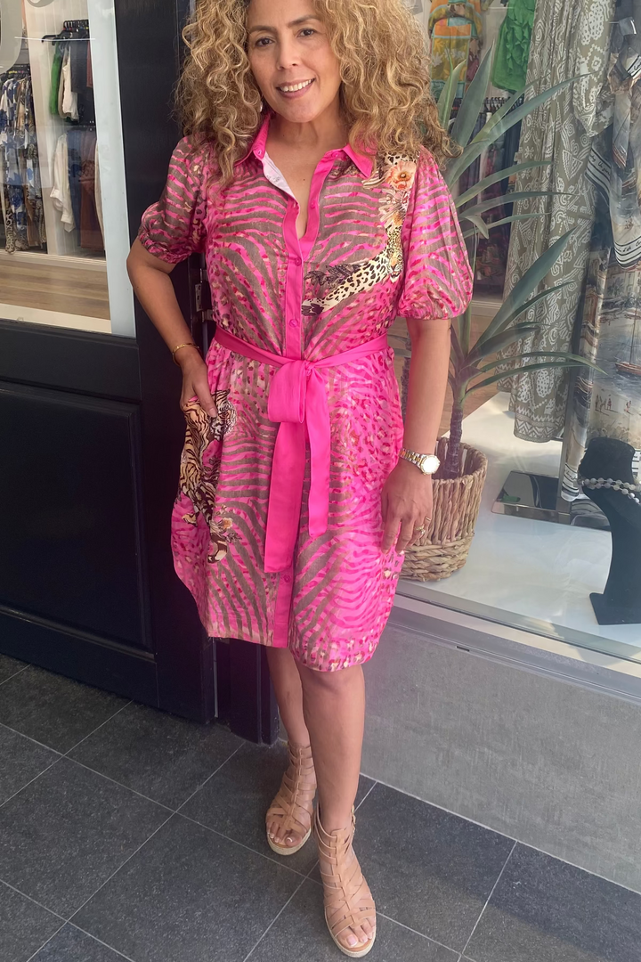 Maasai Dress - Fuscia  - LS11