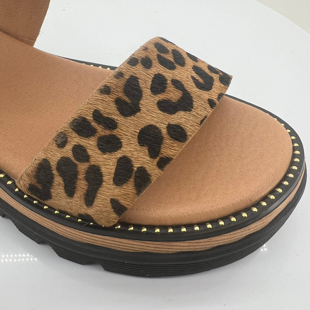 Sabri Sandal - Tan Leopard - DJ33