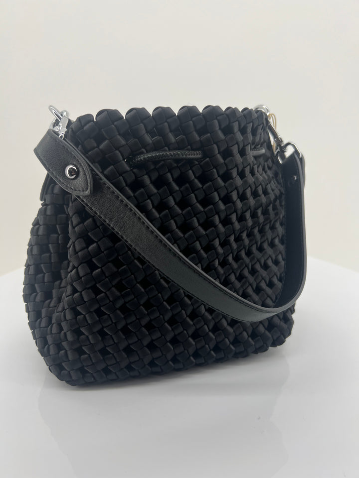 Nellie Satin Bag - Black - AD32
