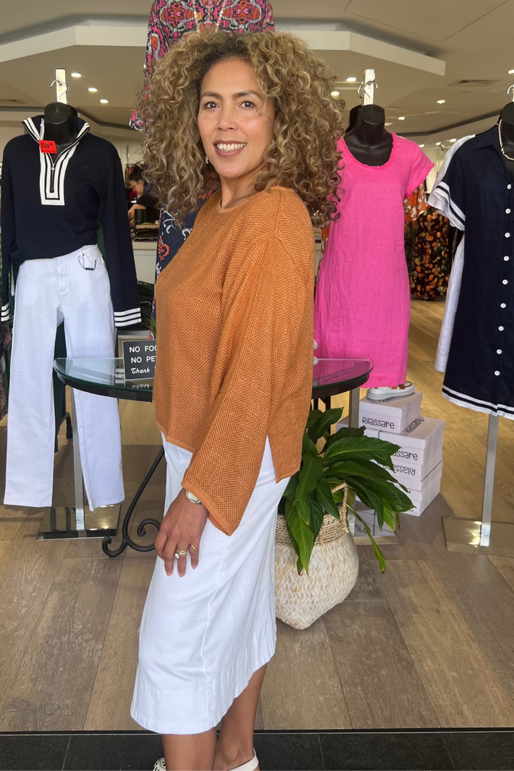 Mira Hessian Top - Bran -CB17