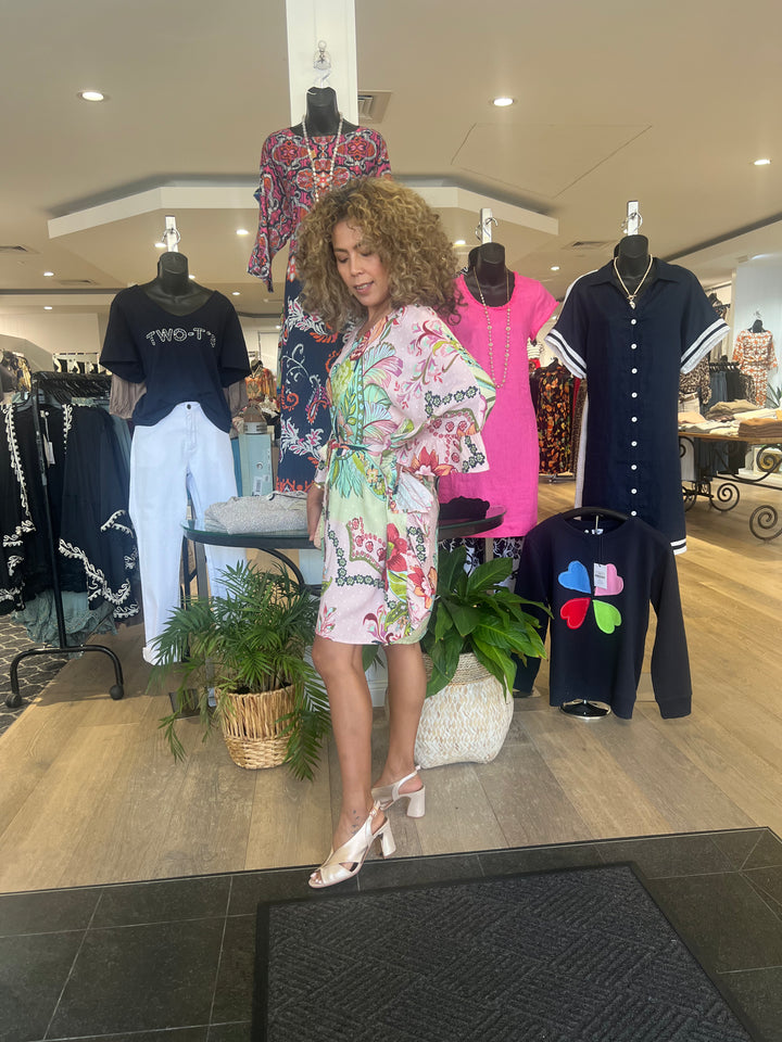 Kaftan Dress - Multi Dobby - JG4
