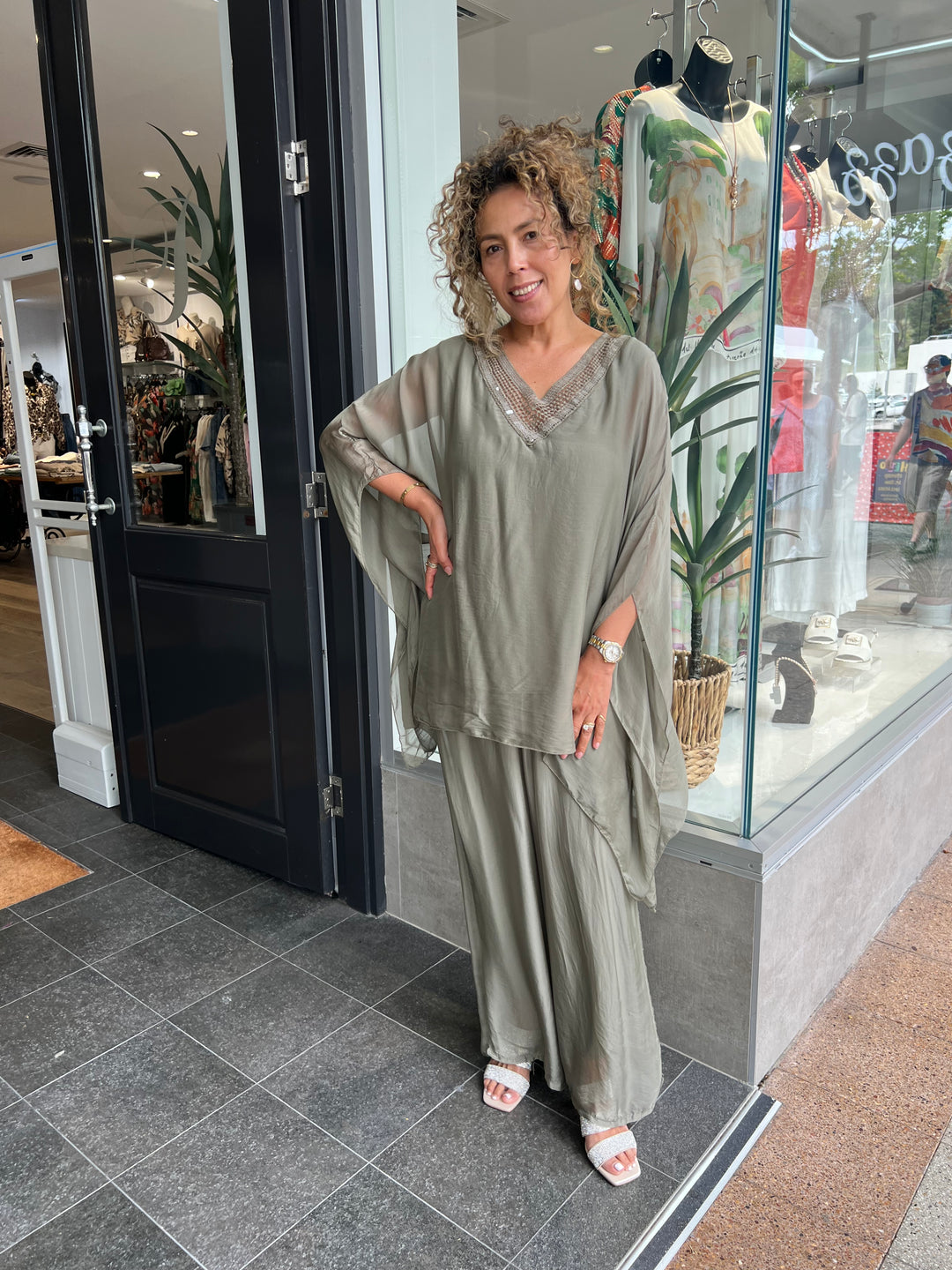 Dahlia Pant - Khaki  - CG68