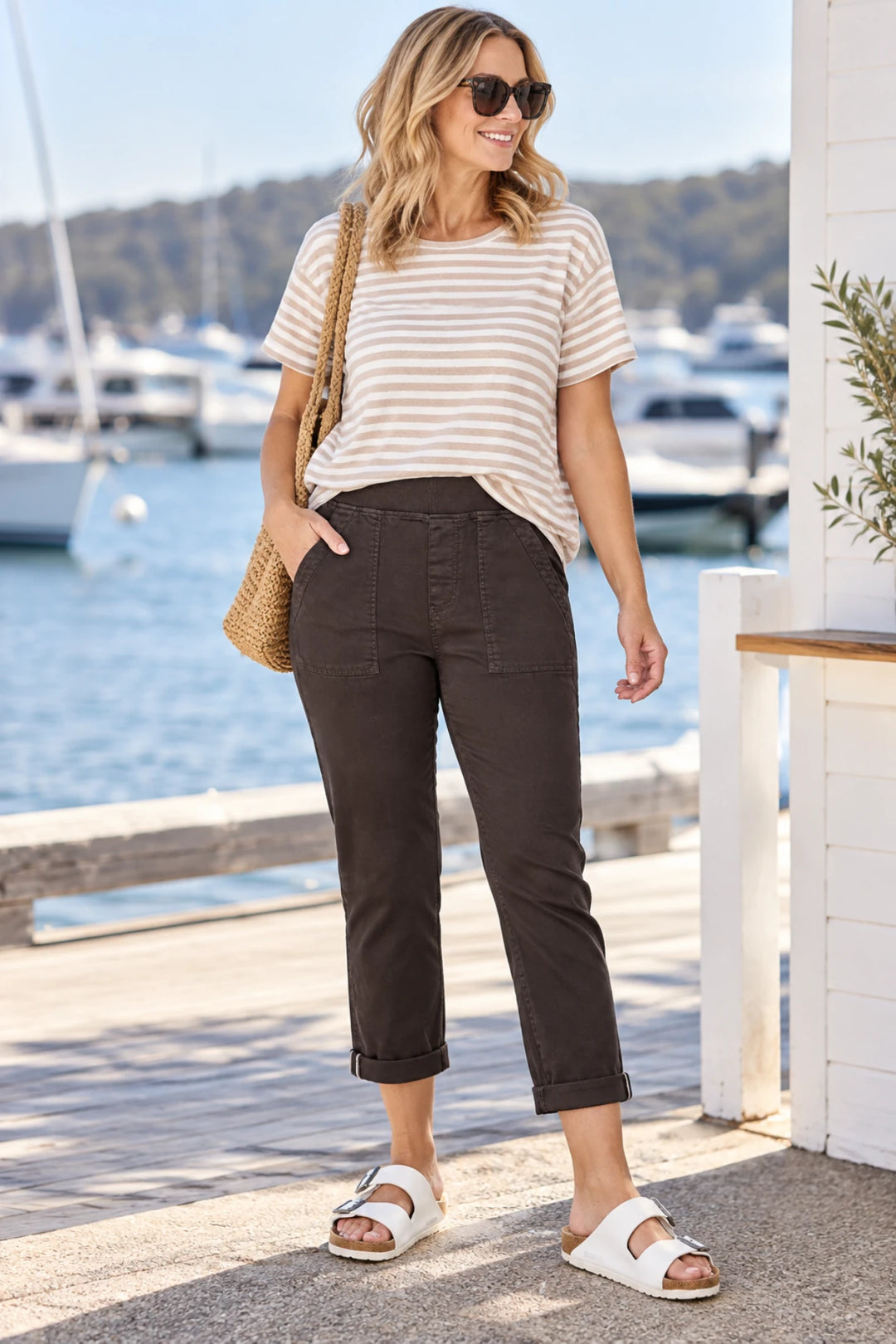 New Isabella Pant - Chocolate