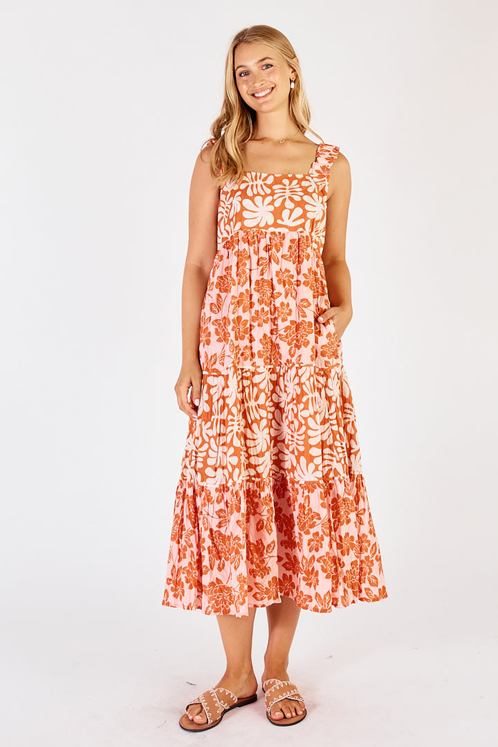 Mia Sundress - Apricot - LL18