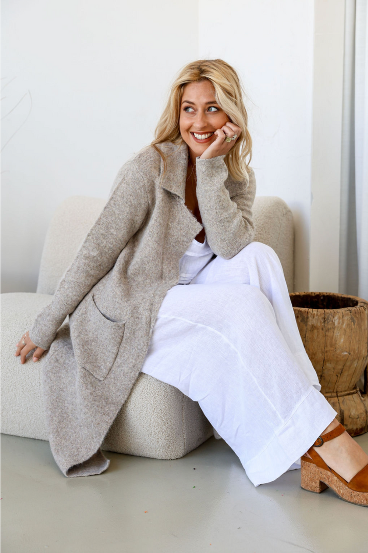 The Lunara Cardi - Beige - FR1