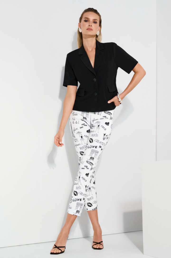 Millennium Print Pant - Vanilla/Black - JR73