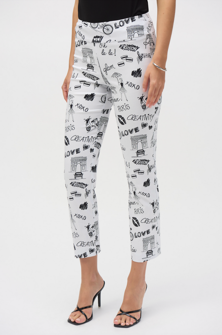 Millennium Print Pant - Vanilla/Black - JR73