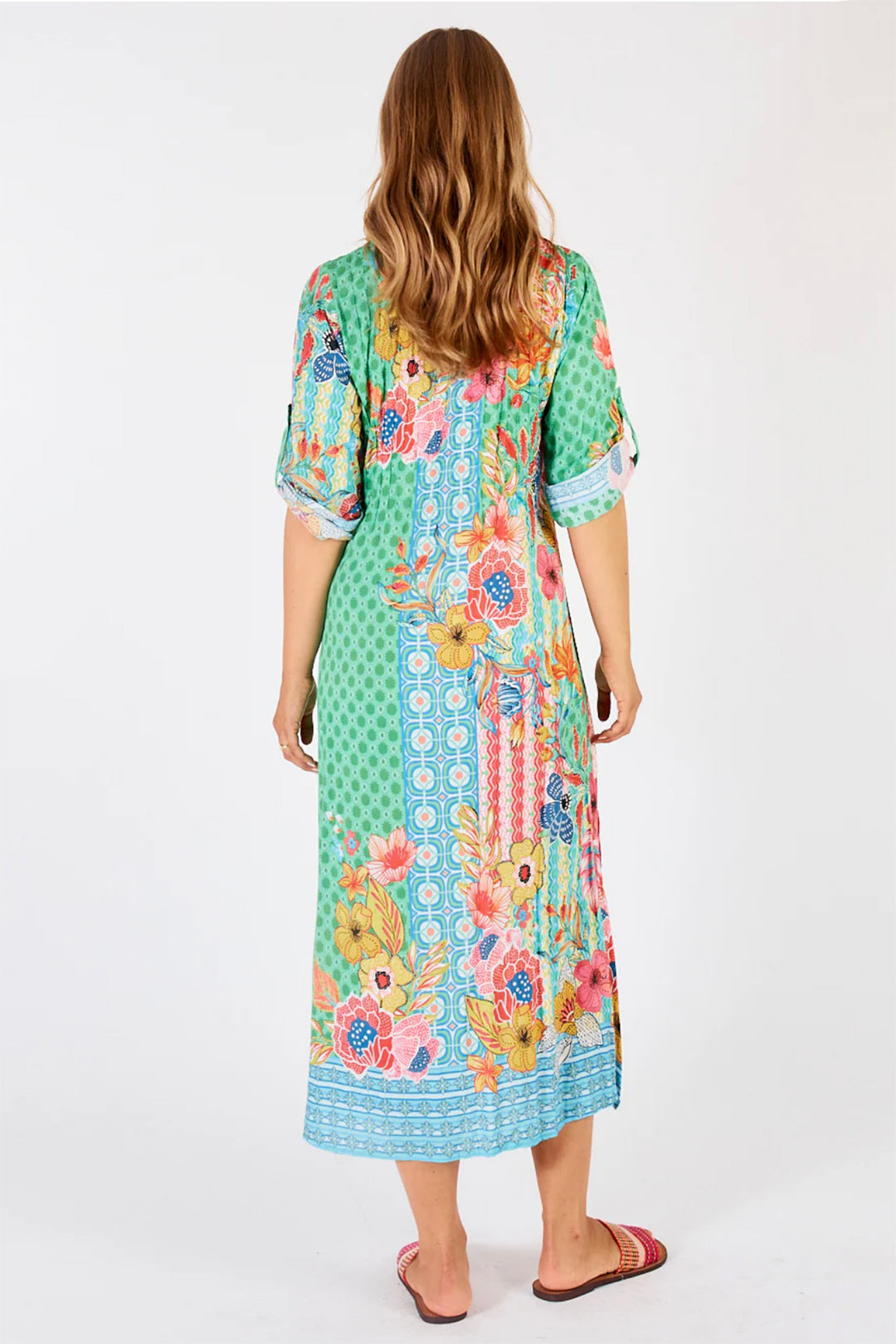 Miranda Midi Dress - Sea - LL7