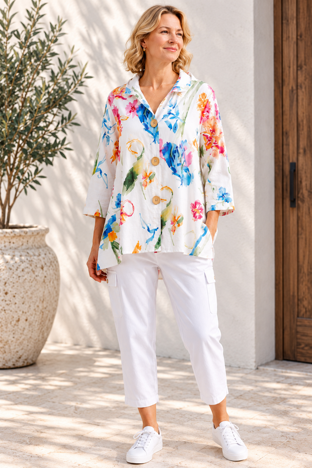Monet Garden Shirt - W7