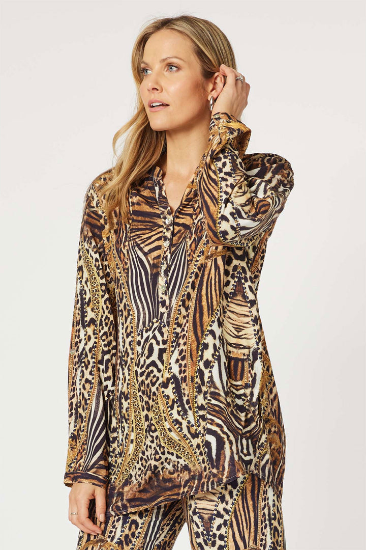 Morocco Print Shirt - Animal - HV30