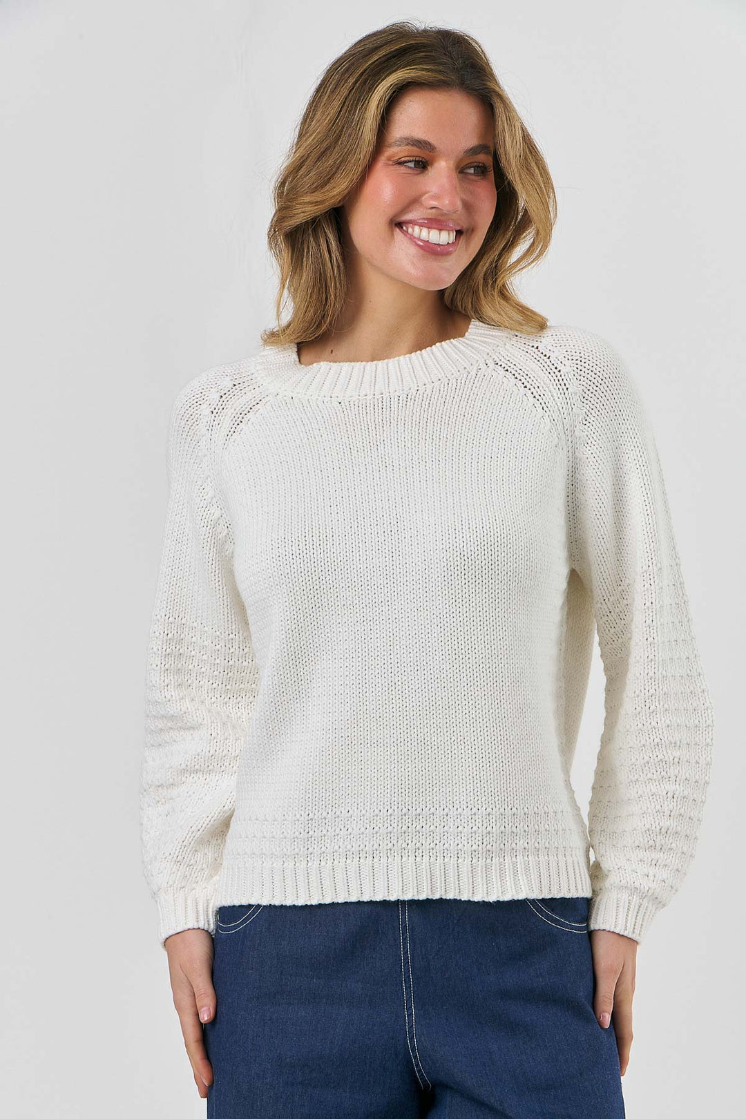 Wendy Cotton Knit - White - OJ54