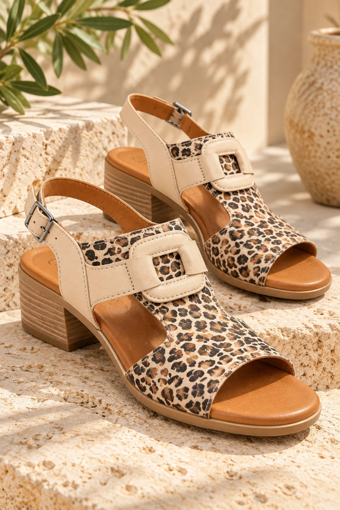 Opal Leopard Heel