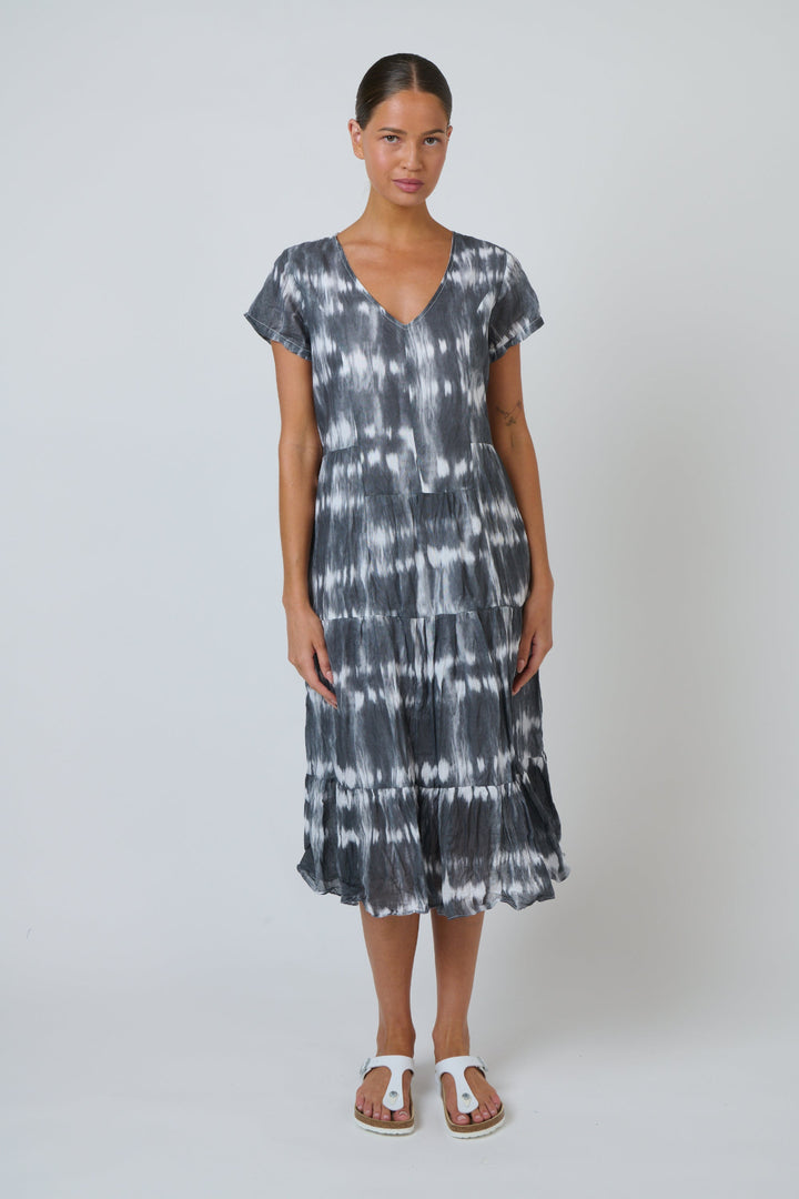 Shadow Basalt Cotton Dress