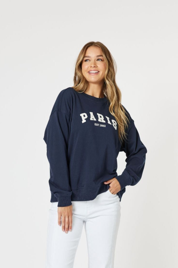 Paris Sweatshirt - Navy - TZ8