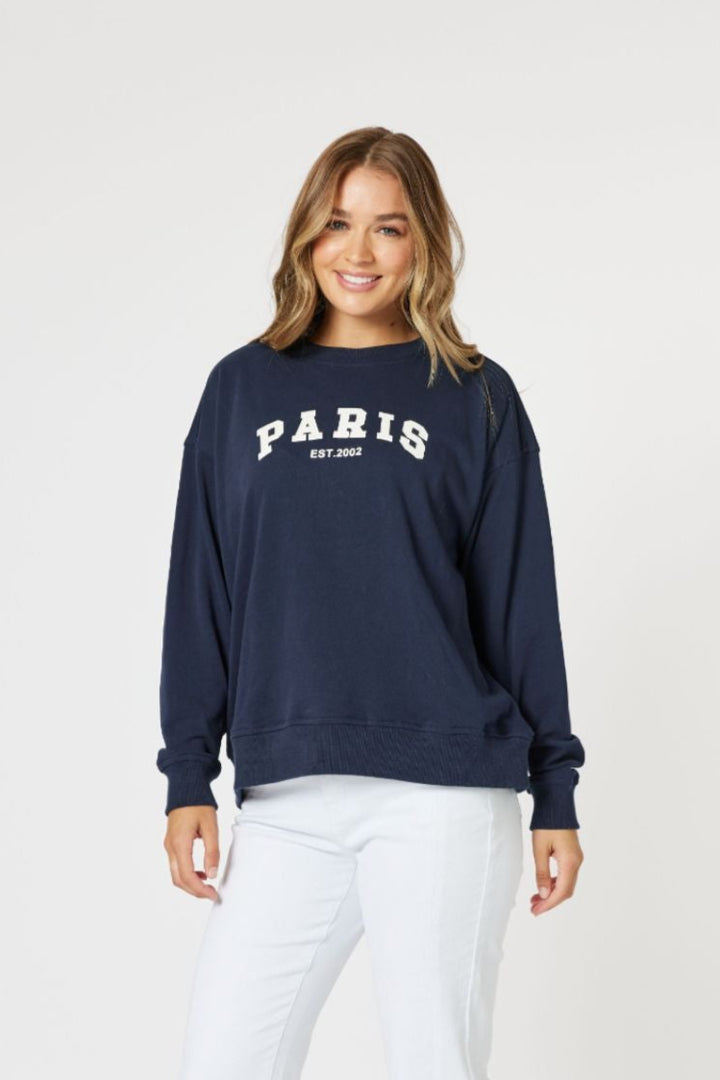 Paris Sweatshirt - Navy - TZ8