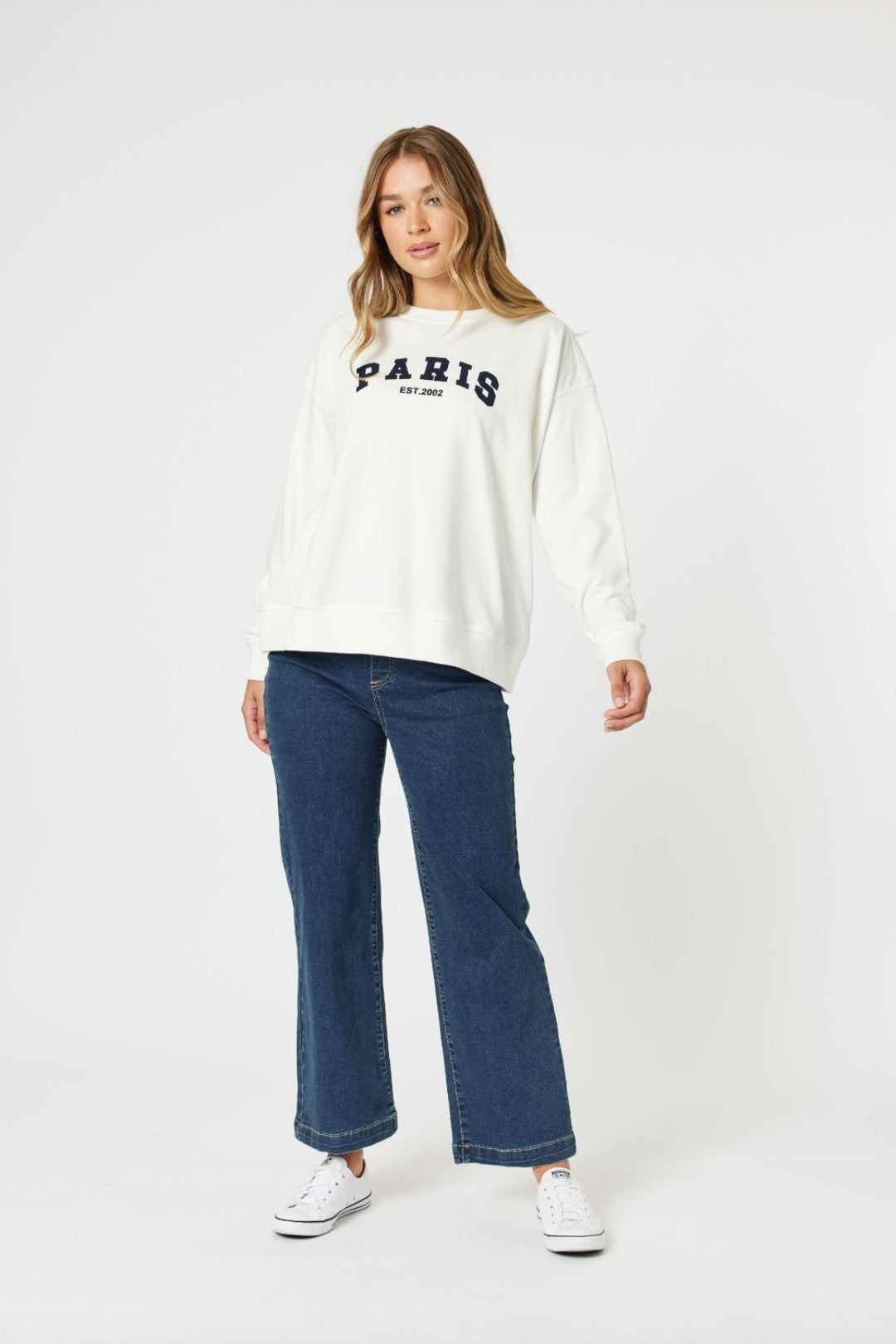 Paris Sweatshirt - White - TZ8